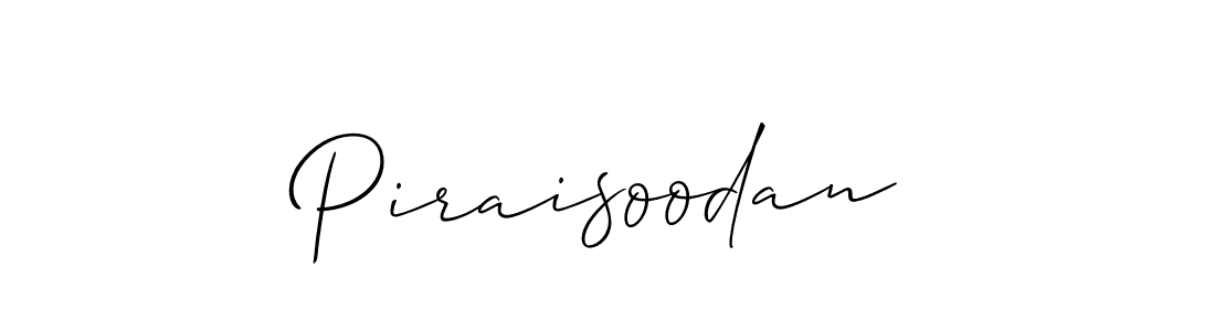 Piraisoodan stylish signature style. Best Handwritten Sign (Allison_Script) for my name. Handwritten Signature Collection Ideas for my name Piraisoodan. Piraisoodan signature style 2 images and pictures png