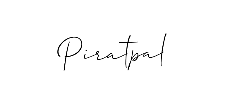 Create a beautiful signature design for name Piratpal. With this signature (Allison_Script) fonts, you can make a handwritten signature for free. Piratpal signature style 2 images and pictures png