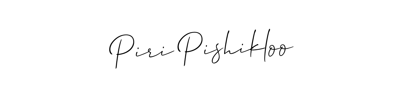 Also we have Piri Pishikloo name is the best signature style. Create professional handwritten signature collection using Allison_Script autograph style. Piri Pishikloo signature style 2 images and pictures png