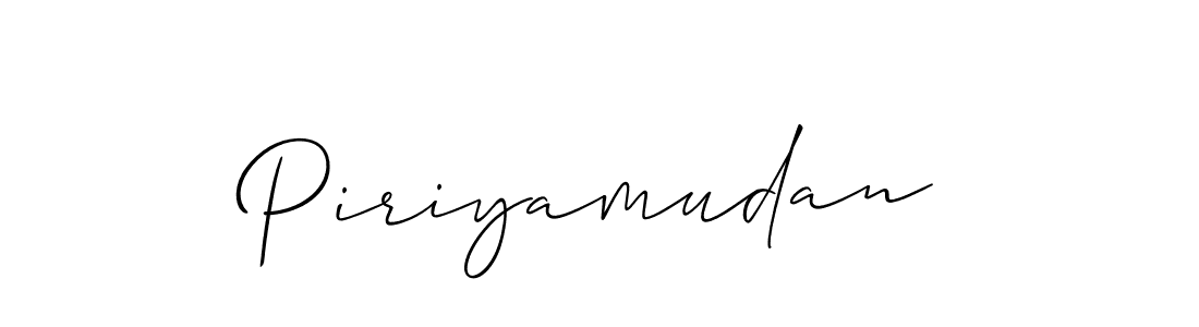 Best and Professional Signature Style for Piriyamudan. Allison_Script Best Signature Style Collection. Piriyamudan signature style 2 images and pictures png