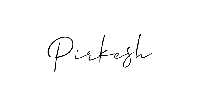 Pirkesh stylish signature style. Best Handwritten Sign (Allison_Script) for my name. Handwritten Signature Collection Ideas for my name Pirkesh. Pirkesh signature style 2 images and pictures png