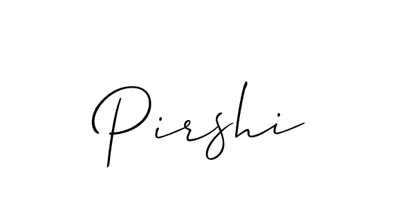 if you are searching for the best signature style for your name Pirshi. so please give up your signature search. here we have designed multiple signature styles  using Allison_Script. Pirshi signature style 2 images and pictures png
