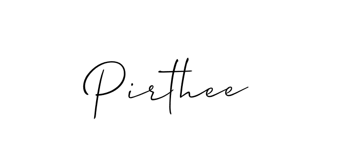 Pirthee stylish signature style. Best Handwritten Sign (Allison_Script) for my name. Handwritten Signature Collection Ideas for my name Pirthee. Pirthee signature style 2 images and pictures png