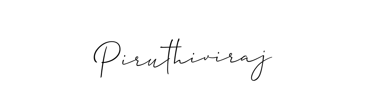 Create a beautiful signature design for name Piruthiviraj. With this signature (Allison_Script) fonts, you can make a handwritten signature for free. Piruthiviraj signature style 2 images and pictures png