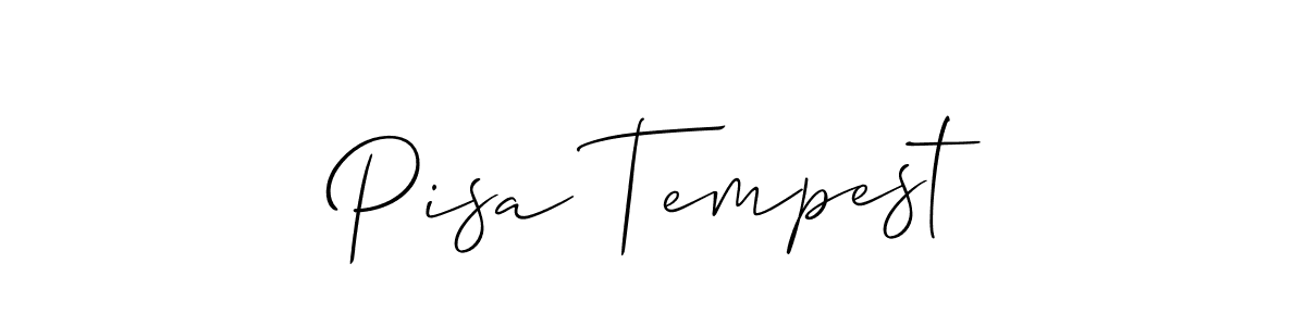 Make a beautiful signature design for name Pisa Tempest. Use this online signature maker to create a handwritten signature for free. Pisa Tempest signature style 2 images and pictures png