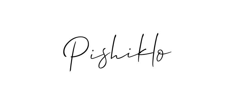 Also You can easily find your signature by using the search form. We will create Pishiklo name handwritten signature images for you free of cost using Allison_Script sign style. Pishiklo signature style 2 images and pictures png