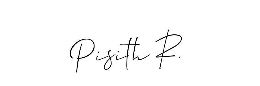 Use a signature maker to create a handwritten signature online. With this signature software, you can design (Allison_Script) your own signature for name Pisith R.. Pisith R. signature style 2 images and pictures png
