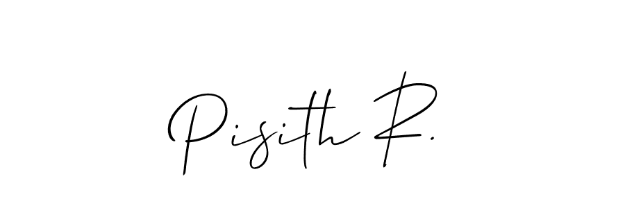 Allison_Script is a professional signature style that is perfect for those who want to add a touch of class to their signature. It is also a great choice for those who want to make their signature more unique. Get Pisith R. name to fancy signature for free. Pisith R. signature style 2 images and pictures png