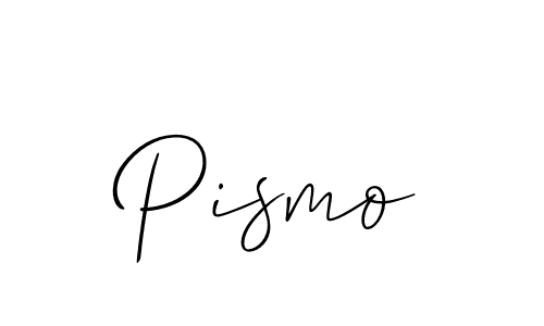 The best way (Allison_Script) to make a short signature is to pick only two or three words in your name. The name Pismo include a total of six letters. For converting this name. Pismo signature style 2 images and pictures png