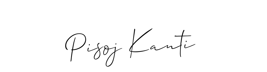It looks lik you need a new signature style for name Pisoj Kanti. Design unique handwritten (Allison_Script) signature with our free signature maker in just a few clicks. Pisoj Kanti signature style 2 images and pictures png