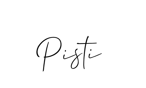 How to make Pisti name signature. Use Allison_Script style for creating short signs online. This is the latest handwritten sign. Pisti signature style 2 images and pictures png