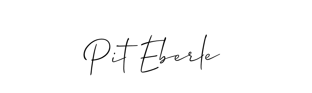 Create a beautiful signature design for name Pit Eberle. With this signature (Allison_Script) fonts, you can make a handwritten signature for free. Pit Eberle signature style 2 images and pictures png