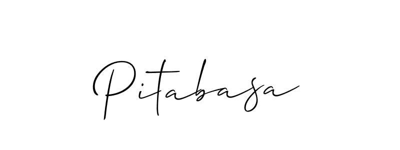 Use a signature maker to create a handwritten signature online. With this signature software, you can design (Allison_Script) your own signature for name Pitabasa. Pitabasa signature style 2 images and pictures png