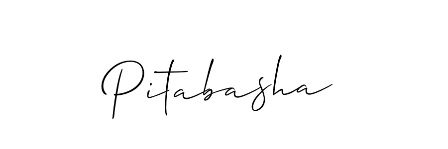 Also we have Pitabasha name is the best signature style. Create professional handwritten signature collection using Allison_Script autograph style. Pitabasha signature style 2 images and pictures png