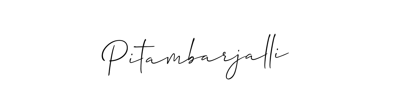 You should practise on your own different ways (Allison_Script) to write your name (Pitambarjalli) in signature. don't let someone else do it for you. Pitambarjalli signature style 2 images and pictures png