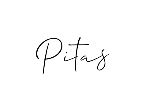 How to make Pitas name signature. Use Allison_Script style for creating short signs online. This is the latest handwritten sign. Pitas signature style 2 images and pictures png