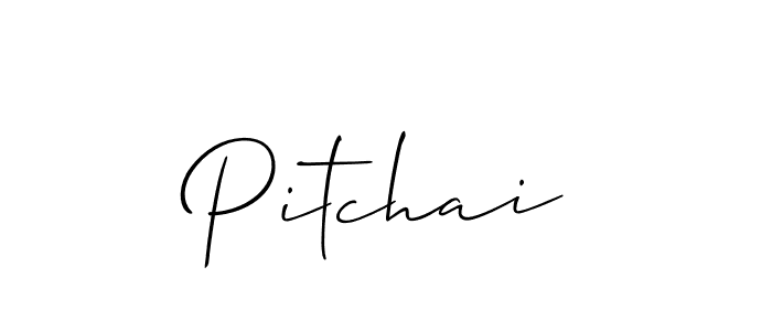 Pitchai stylish signature style. Best Handwritten Sign (Allison_Script) for my name. Handwritten Signature Collection Ideas for my name Pitchai. Pitchai signature style 2 images and pictures png