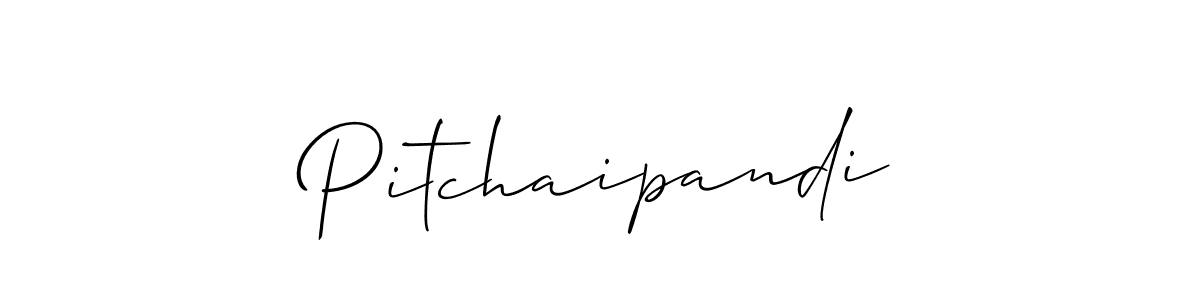 The best way (Allison_Script) to make a short signature is to pick only two or three words in your name. The name Pitchaipandi include a total of six letters. For converting this name. Pitchaipandi signature style 2 images and pictures png