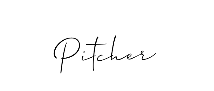if you are searching for the best signature style for your name Pitcher. so please give up your signature search. here we have designed multiple signature styles  using Allison_Script. Pitcher signature style 2 images and pictures png