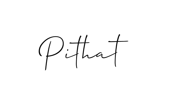 Best and Professional Signature Style for Pithat. Allison_Script Best Signature Style Collection. Pithat signature style 2 images and pictures png