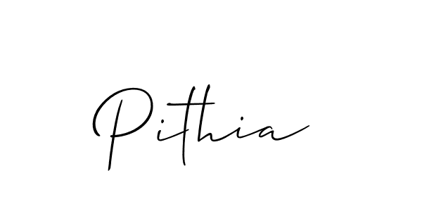 Create a beautiful signature design for name Pithia. With this signature (Allison_Script) fonts, you can make a handwritten signature for free. Pithia signature style 2 images and pictures png