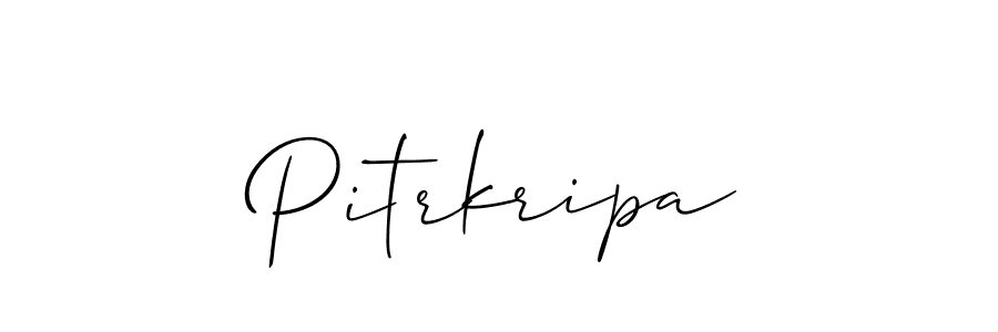 How to make Pitrkripa name signature. Use Allison_Script style for creating short signs online. This is the latest handwritten sign. Pitrkripa signature style 2 images and pictures png
