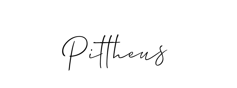 Pittheus stylish signature style. Best Handwritten Sign (Allison_Script) for my name. Handwritten Signature Collection Ideas for my name Pittheus. Pittheus signature style 2 images and pictures png