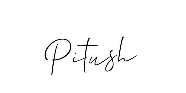 Create a beautiful signature design for name Pitush. With this signature (Allison_Script) fonts, you can make a handwritten signature for free. Pitush signature style 2 images and pictures png