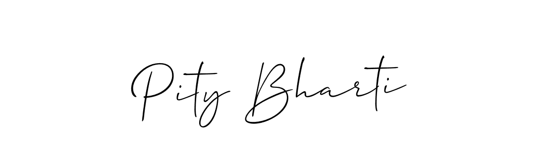 You should practise on your own different ways (Allison_Script) to write your name (Pity Bharti) in signature. don't let someone else do it for you. Pity Bharti signature style 2 images and pictures png