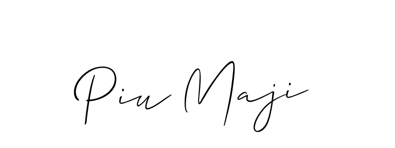 Make a beautiful signature design for name Piu Maji. Use this online signature maker to create a handwritten signature for free. Piu Maji signature style 2 images and pictures png