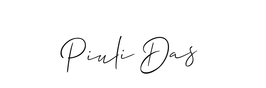 See photos of Piuli Das official signature by Spectra . Check more albums & portfolios. Read reviews & check more about Allison_Script font. Piuli Das signature style 2 images and pictures png