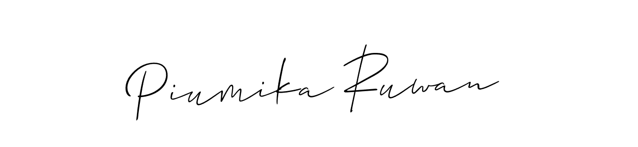 Make a beautiful signature design for name Piumika Ruwan. Use this online signature maker to create a handwritten signature for free. Piumika Ruwan signature style 2 images and pictures png