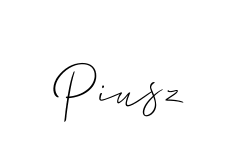 You should practise on your own different ways (Allison_Script) to write your name (Piusz) in signature. don't let someone else do it for you. Piusz signature style 2 images and pictures png