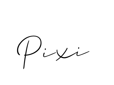 How to make Pixi signature? Allison_Script is a professional autograph style. Create handwritten signature for Pixi name. Pixi signature style 2 images and pictures png