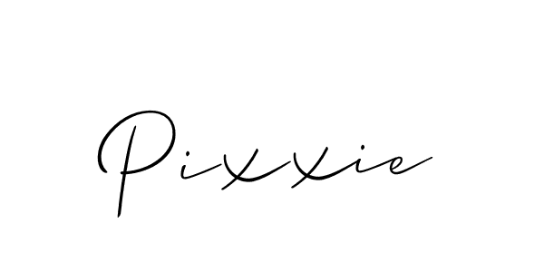 Best and Professional Signature Style for Pixxie. Allison_Script Best Signature Style Collection. Pixxie signature style 2 images and pictures png