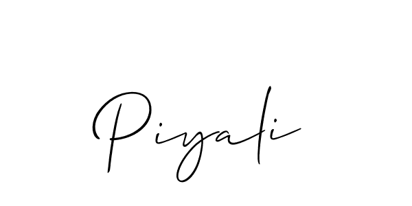 Also You can easily find your signature by using the search form. We will create Piyali name handwritten signature images for you free of cost using Allison_Script sign style. Piyali signature style 2 images and pictures png