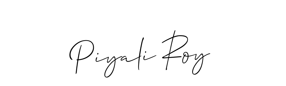 The best way (Allison_Script) to make a short signature is to pick only two or three words in your name. The name Piyali Roy include a total of six letters. For converting this name. Piyali Roy signature style 2 images and pictures png