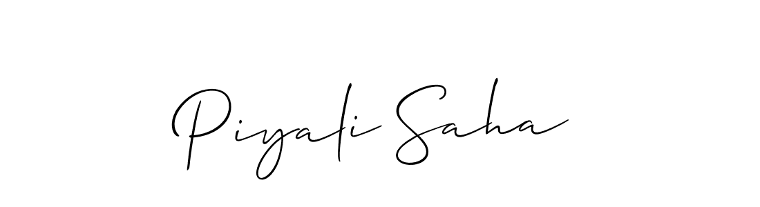 Use a signature maker to create a handwritten signature online. With this signature software, you can design (Allison_Script) your own signature for name Piyali Saha. Piyali Saha signature style 2 images and pictures png