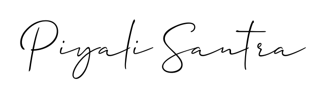 A stylish, flowing autograph style designed for name Piyali Santra using Allison_Script typography. Perfect for digital creative projects. Piyali Santra signature style 2 images and pictures png