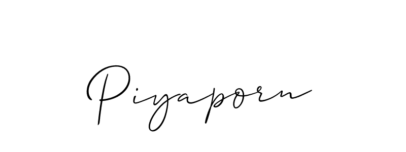 if you are searching for the best signature style for your name Piyaporn. so please give up your signature search. here we have designed multiple signature styles  using Allison_Script. Piyaporn signature style 2 images and pictures png
