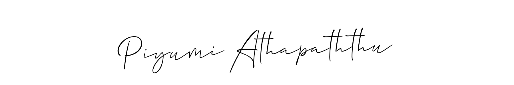 This is the best signature style for the Piyumi Athapaththu name. Also you like these signature font (Allison_Script). Mix name signature. Piyumi Athapaththu signature style 2 images and pictures png