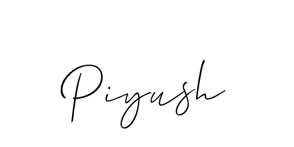 How to make Piyush name signature. Use Allison_Script style for creating short signs online. This is the latest handwritten sign. Piyush signature style 2 images and pictures png