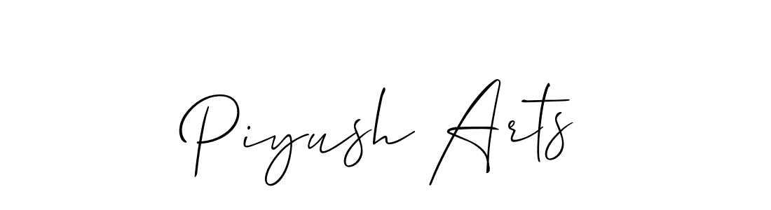 Piyush Arts stylish signature style. Best Handwritten Sign (Allison_Script) for my name. Handwritten Signature Collection Ideas for my name Piyush Arts. Piyush Arts signature style 2 images and pictures png
