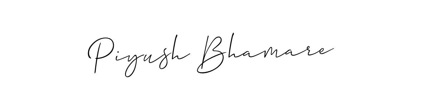 Similarly Allison_Script is the best handwritten signature design. Signature creator online .You can use it as an online autograph creator for name Piyush Bhamare. Piyush Bhamare signature style 2 images and pictures png