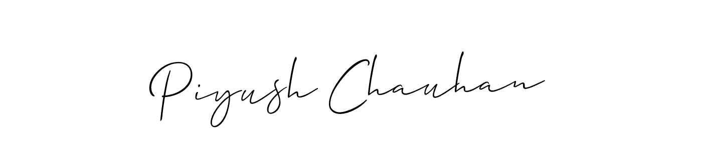 This is the best signature style for the Piyush Chauhan name. Also you like these signature font (Allison_Script). Mix name signature. Piyush Chauhan signature style 2 images and pictures png