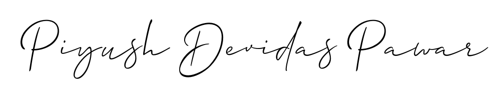 A sleek calligraphic signature for name Piyush Devidas Pawar utilizing Allison_Script styling. Great for adding personal signatures to photos and art. Piyush Devidas Pawar signature style 2 images and pictures png