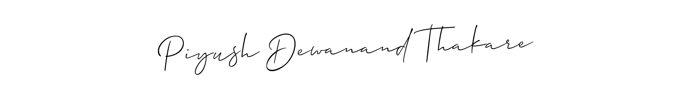 You can use this online signature creator to create a handwritten signature for the name Piyush Dewanand Thakare. This is the best online autograph maker. Piyush Dewanand Thakare signature style 2 images and pictures png