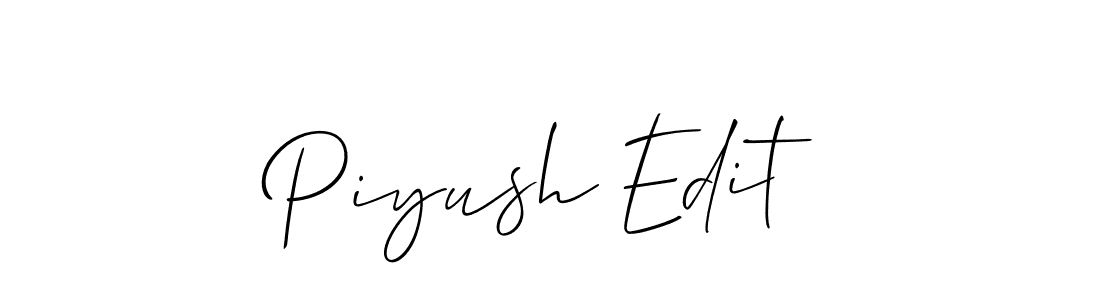 The best way (Allison_Script) to make a short signature is to pick only two or three words in your name. The name Piyush Edit include a total of six letters. For converting this name. Piyush Edit signature style 2 images and pictures png