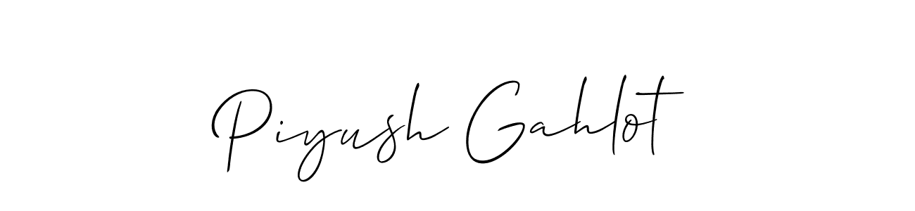 Best and Professional Signature Style for Piyush Gahlot. Allison_Script Best Signature Style Collection. Piyush Gahlot signature style 2 images and pictures png