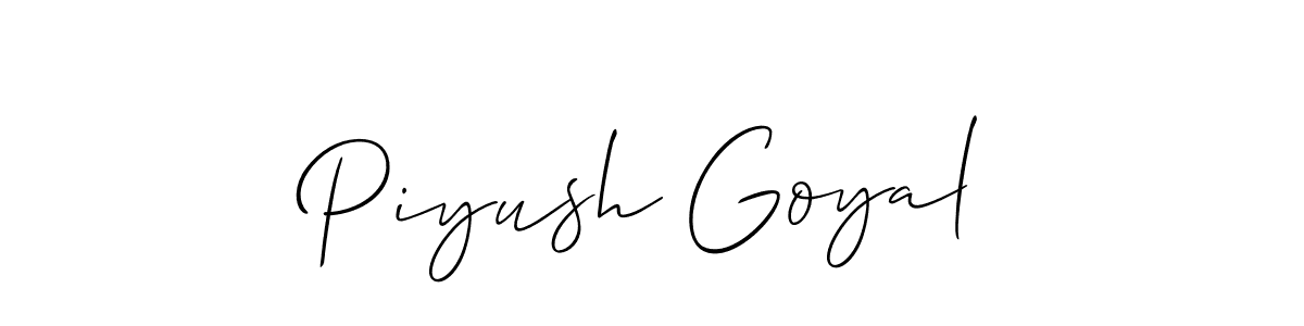 Also You can easily find your signature by using the search form. We will create Piyush Goyal name handwritten signature images for you free of cost using Allison_Script sign style. Piyush Goyal signature style 2 images and pictures png